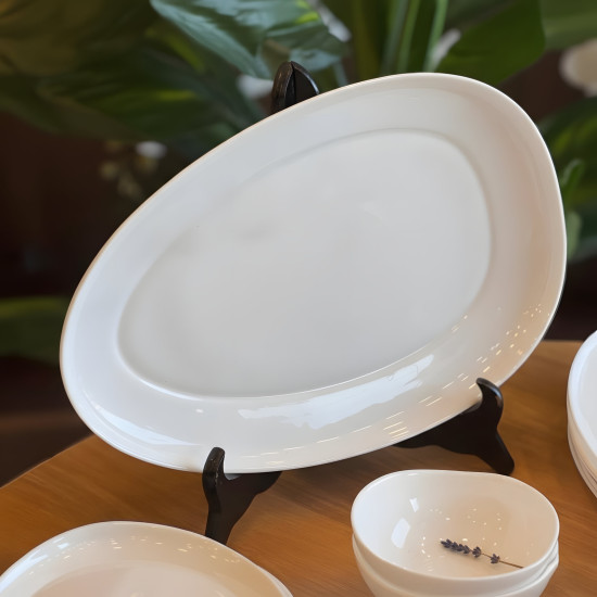 Opal Plate Set - 28 Pcs